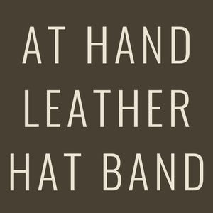 At Hand Leather Hat Band